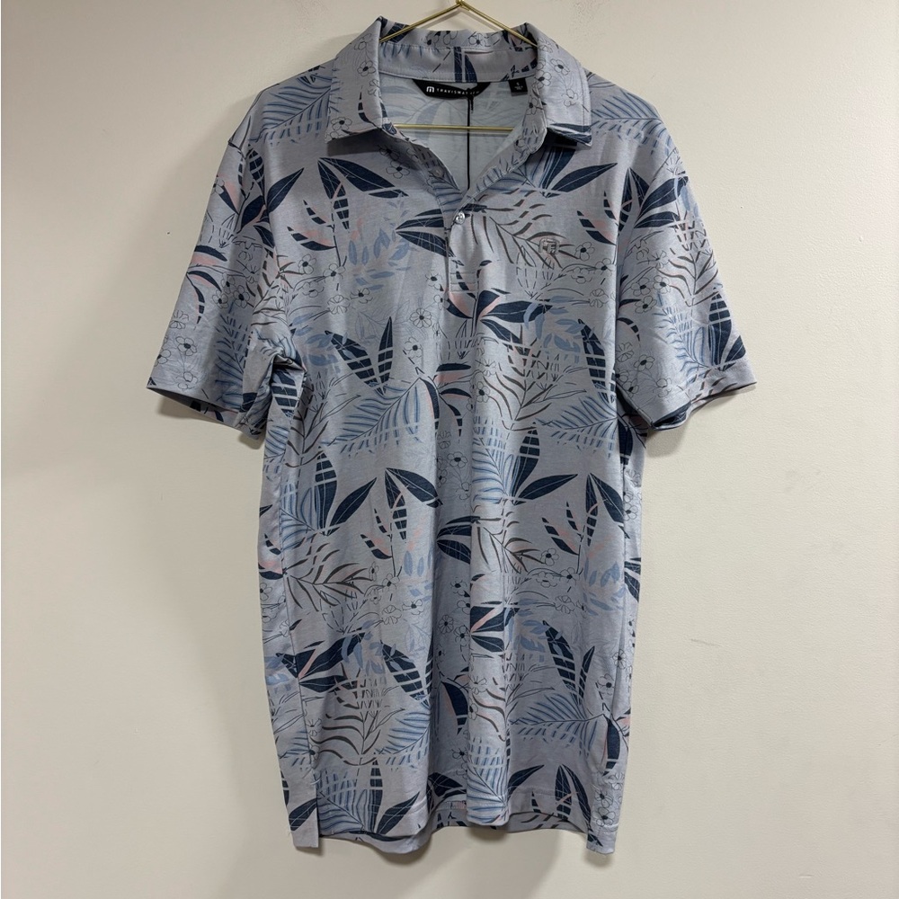 Travis Mathew Rip Current Tropical print Polo Shirt